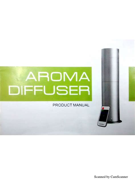Aroma Diffuser Manual | PDF