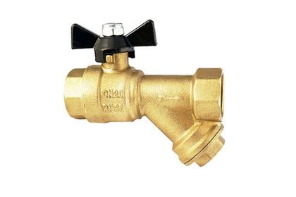 Кран шаровый с фильтром 1/2" г-г бабочка BL7800 TIM (72) - купить в ОМА