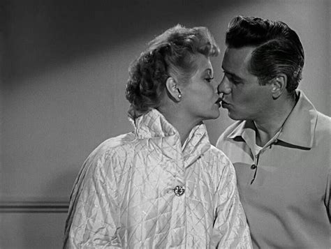 Lucille Ball And Desi Arnaz 1950s Kissing In Their I Love Lucy Screen Tests Lucille Ball Desi