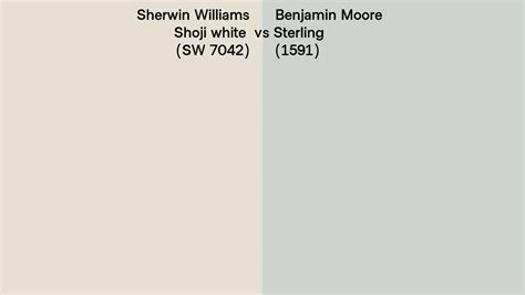 Sherwin Williams Shoji White Sw 7042 Vs Benjamin Moore Sterling 1591