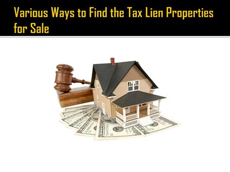 PPT - Real Estate Tax Lien Network - Provides Best Tax Liens Education