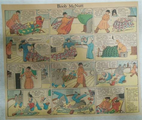 Boob Mcnutt Sunday By Rube Goldberg From Size X Inch