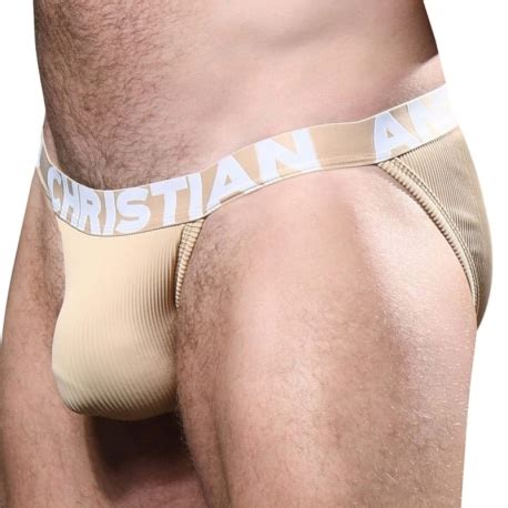 Andrew Christian Almost Naked Essential Rib Briefs Sand Inderwear