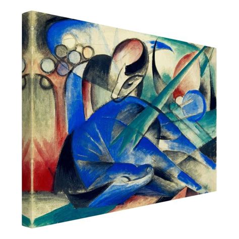 Franz Marc Träumendes Pferd Leinwandbild im Querformat 4 3 Bilderwelten