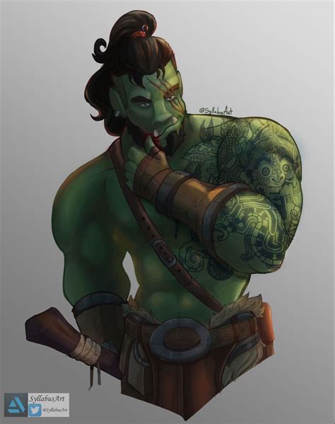 Tarak Dandd Npc Half Orc Half Orc Male Half Orc Barbarian