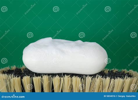 Brush For Cleaning And Soap Stock Photo Image Of Green Clean 5834016