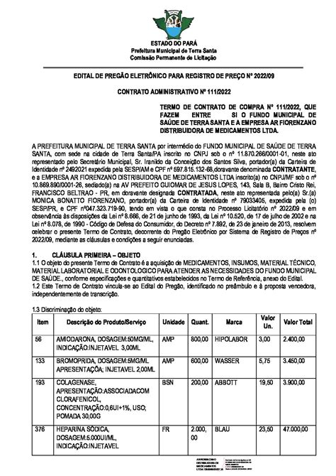 Contrato Ar Fiorenzano Pdf Assinado Prefeitura