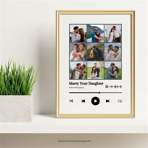 Personalised Picture With Spotify Wall Art Spotify Picture Music