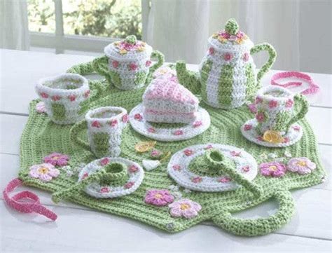 Tea Set Crochet Pattern Maggies Crochet