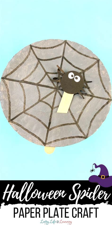 Halloween Spider Paper Plate Craft