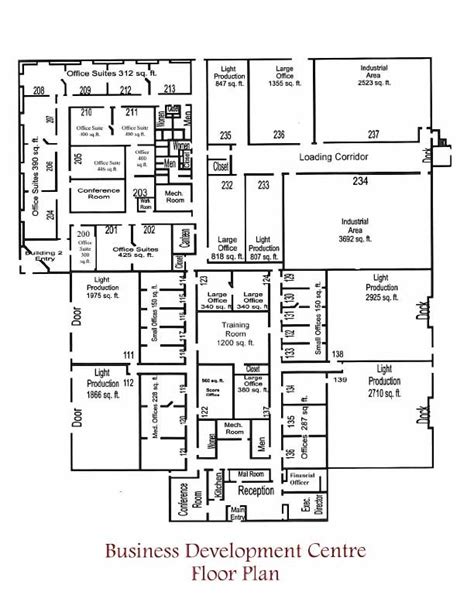 Floor Plan Lynchburg Business Development Center Lynchburg Business