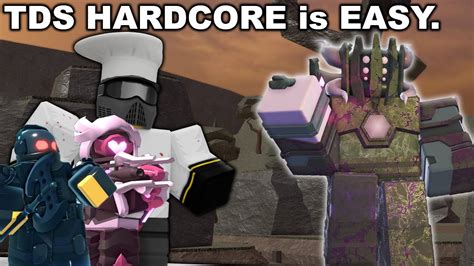 I Used The BEST WAY To Win HARDCORE TDS ROBLOX YouTube