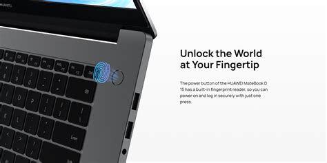 Huawei MateBook D 15 BODE-WDH9 Laptop, 15.6" 1920 x 1080 IPS FullView ...