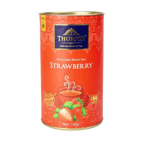 Чай Черный Thurson Strawberry 100г - купить с доставкой по выгодным ...