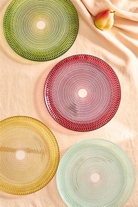Colorful Cut Glass Plate Terrain