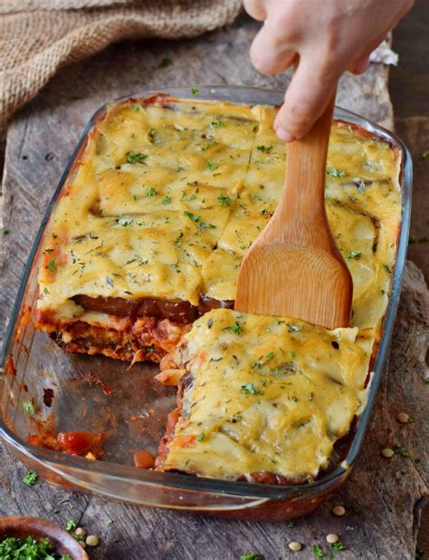 Vegan Moussaka With Lentils And Eggplant This Popular Greek Dish Can