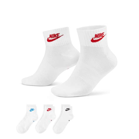 Nike Everyday Sportswear Essential Short Sports Socks 3 Pack White