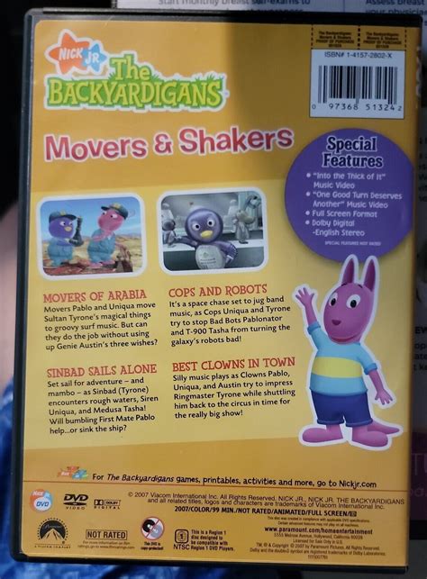 Backyardigans Movers Shakers Dvd 2007 97368513242 Ebay