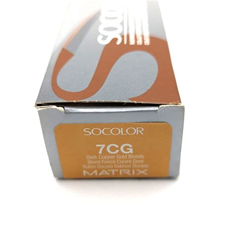 Matrix Socolor Cg Dark Copper Gold Blonde Conditioning Permanent Hair Colour Ebay