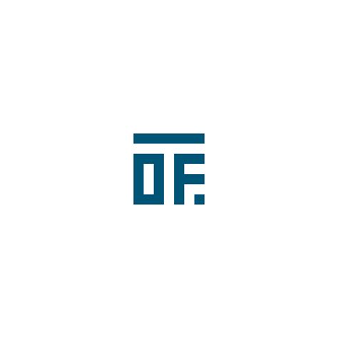 Letters TOF OFT Square Logo Minimal Simple Modern 24514127 Vector Art ...