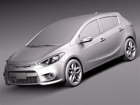 Kia Forte Hatchback 5 Door 2014 3d Model By Squir