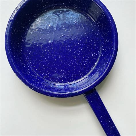 Vintage Speckled Blue Enamelware Etsy