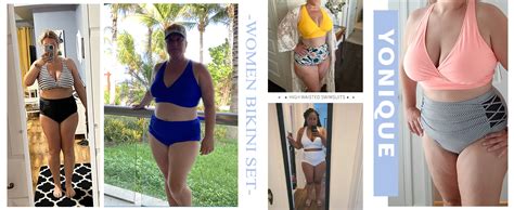 Amazon Yonique Womens Plus Size Bikini High Waisted Swimsuits Two Piece Bathing Suits Tummy