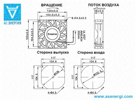 Вентилятор Fanover FD12038S24H 120х120х38мм 24В DC – АС Енергія