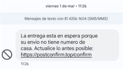 Hot Sale estafa que advierte de un problema con tu envío