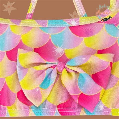 Piece Girls Mermaid Themed Bikini Swimsuit Mermaid Tail And Monofin Making Mermaids