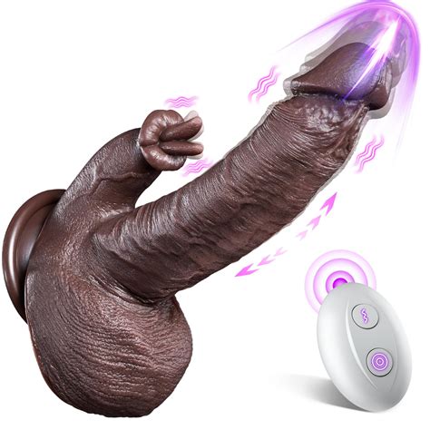 Amazon JNHHX Thrusting Dildo Vibrator Sex Toys In Silicone Suction Cup Black Dildo