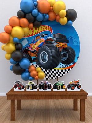 Painel De Festa Hot Wheels Monster Truck M Elo