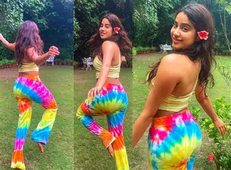Jhanvi Kapoor Shares Hot Photos In Yellow Bra And Tight Yoga Pants Filmy