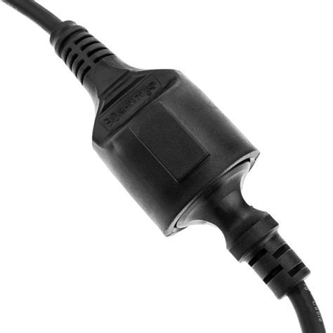 Prolongador de cable eléctrico schuko macho a hembra de 10 m negro IP44