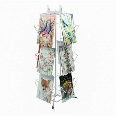 Greeting Card Stand 7 X 5 Portrait Rotating Counter Shop Display In