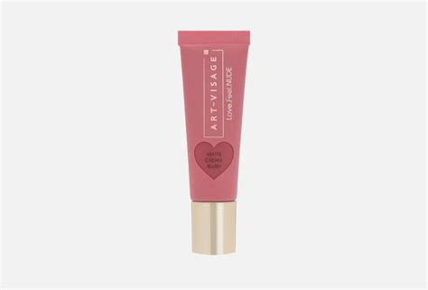 ART VISAGE Жидкие румяна для лица Love Feel NUDE matte cream blush