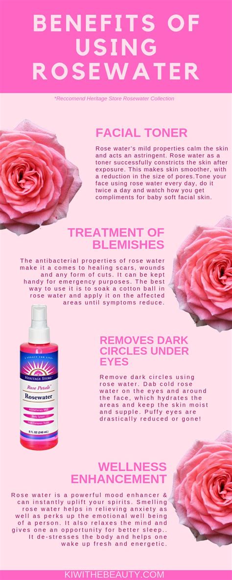 The Benefits Of Using Heritage Store Rosewater To Your Beauty Regimen Benefits Rosewater