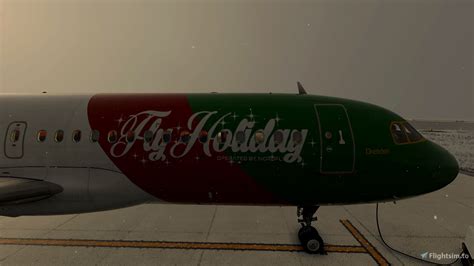 Fenix A320 Flyholiday Airlines Xmas Special Livery For Microsoft
