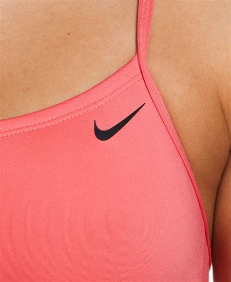 Str J K Pielowy Damski Essential Racerback Bikini Set Nike Swim Coral