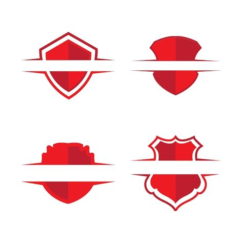 Premium Vector Shield Red Security Logo Vector