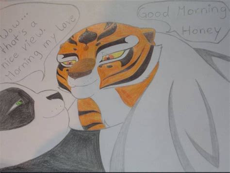 Tigress And Po Fanart Tigress X Po Tigress And Po Kiss Tigress Kung