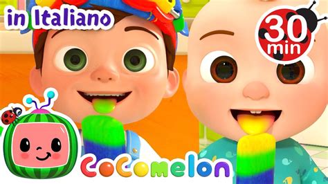 Impara I Color Con Il Ghiacciolo Di Color Arcobaleno Cocomelon