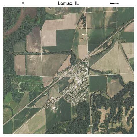 Aerial Photography Map Of Lomax Il Illinois