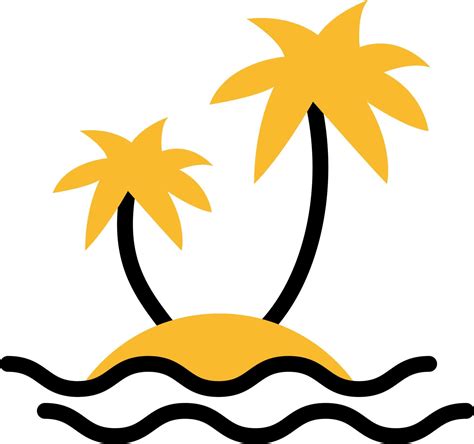 Vacation island , illustration, vector on a white background. 13768060