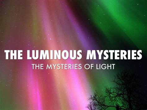 The Luminous Mysteries by Maura Pauli