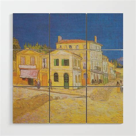 Vincent S House In Arles The Yellow House Van Gogh Wood Wall Art By Famouspaintings Society6