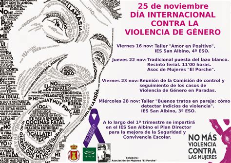 Actividades Con Motivo Del De Noviembre D A Internacional Contra La