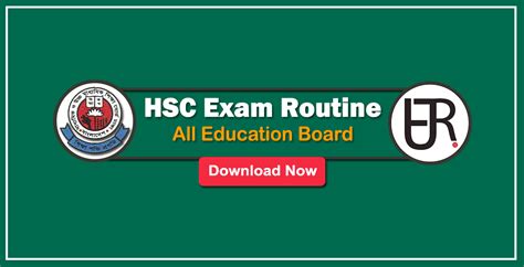 Hsc Routine 2024 All Board Pdf Download