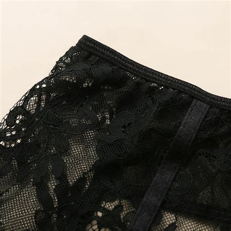 Women Sexy Three Piece Lace Harness Set Lingeries Lady Sexy Set Sex Garter Print Lace Big