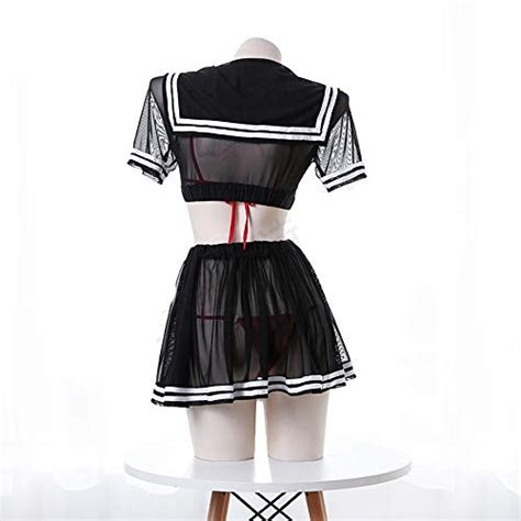 Vrouwen Anime Cosplay Lingerie Doorzien School Meisje Kostuum Kawaii